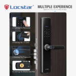 Locstar Wifi TTlock App Smart Door Lock Biometric Lock Fingerprint Door Handle Digital Keyless Lock - Image 3