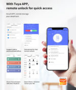 Tuya WiFi Smart Fingerprint Door Lock | Double-Sided Keypad & Biometric Access - Image 2