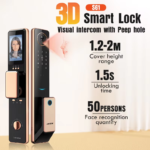 2025 Smart Door Lock Tuya Wifi Smart Fingerprint Cerradura Inteligente Digital Safe Door With Camera Lock for Home - Image 3