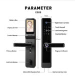 All-in-One Smart Door Lock – Tuya App Control, Fingerprint, RFID, Video Intercom Access - Image 2