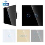 Bingoelec 10A Glass Touch WiFi Switch – EU/UK Smart Wall Light Switch with Tuya App